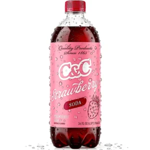 C&C STRAWBERRY SODA 24OZ BOTTLES 24 PACK