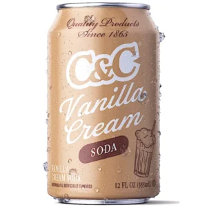 C&C VANILLA CREAM SODA 12OZ CANS 24 PACK