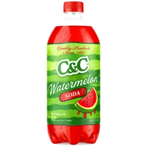 C&C WATERMELON SODA 24OZ BOTTLES 24 PACK