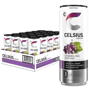 CELSIUS SPARKING GRAPE RUSH 12 OZ 12 CASE