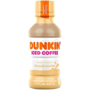DUNKIN ICED COFFEE FRENCH VANILLA 13.7 OZ 12 PACK