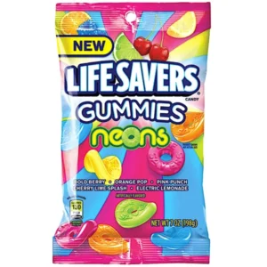 LIFESAVERS GUMMIES NEONS 7OZ 12 CASE