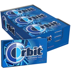 ORBIT PEPPERMINT GUM 14 PCS 12 CASE