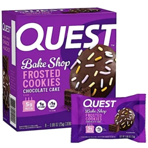 QUEST FROSTED CHOLATE COOKIES 8 PACK