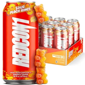 REDCON1 ENERGÉTICA SIN AZÚCAR SOUR PEACH 16.OZ 12 CASE