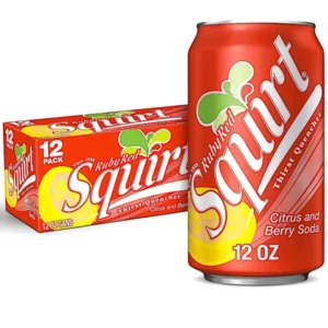SQUIRT CITRUS BERRY SODA 12 OZ CANS 12 CASE