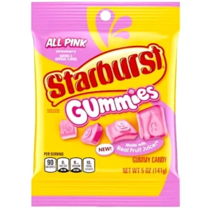 STARBURST GUMMIES ALL PINK 5OZ 12 CASE