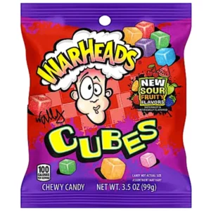 WARHEADS CUBES SOUR FRUITS 12 PACK