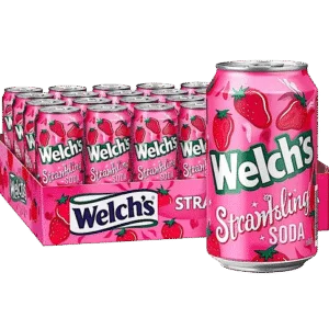 WELCHS STRAWBERRY SODA CAN 12 OZ 12 CASE