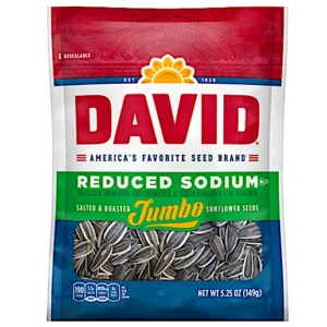 DAVID REDUCED SODIUM JUMBO 12 PACK