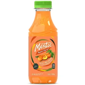 MISTIC JUICE DRINK PEACH CARROT 15.9 OZ 12 CASE