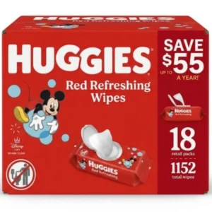 HUGGIES RED REFRESHING WIPES 1152 COUNT