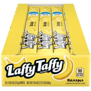 LAFFY TAFFY ROPE BANANA 24 CASE