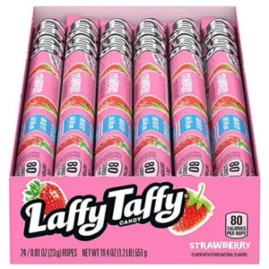 LAFFY TAFFY ROPE STRAWBERRY 24 CASE