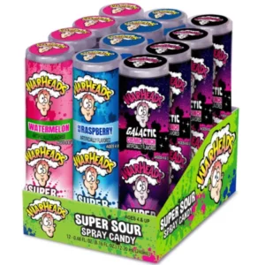 WARHEADS SOUR HARD SPRAY CANDY 12 CASE